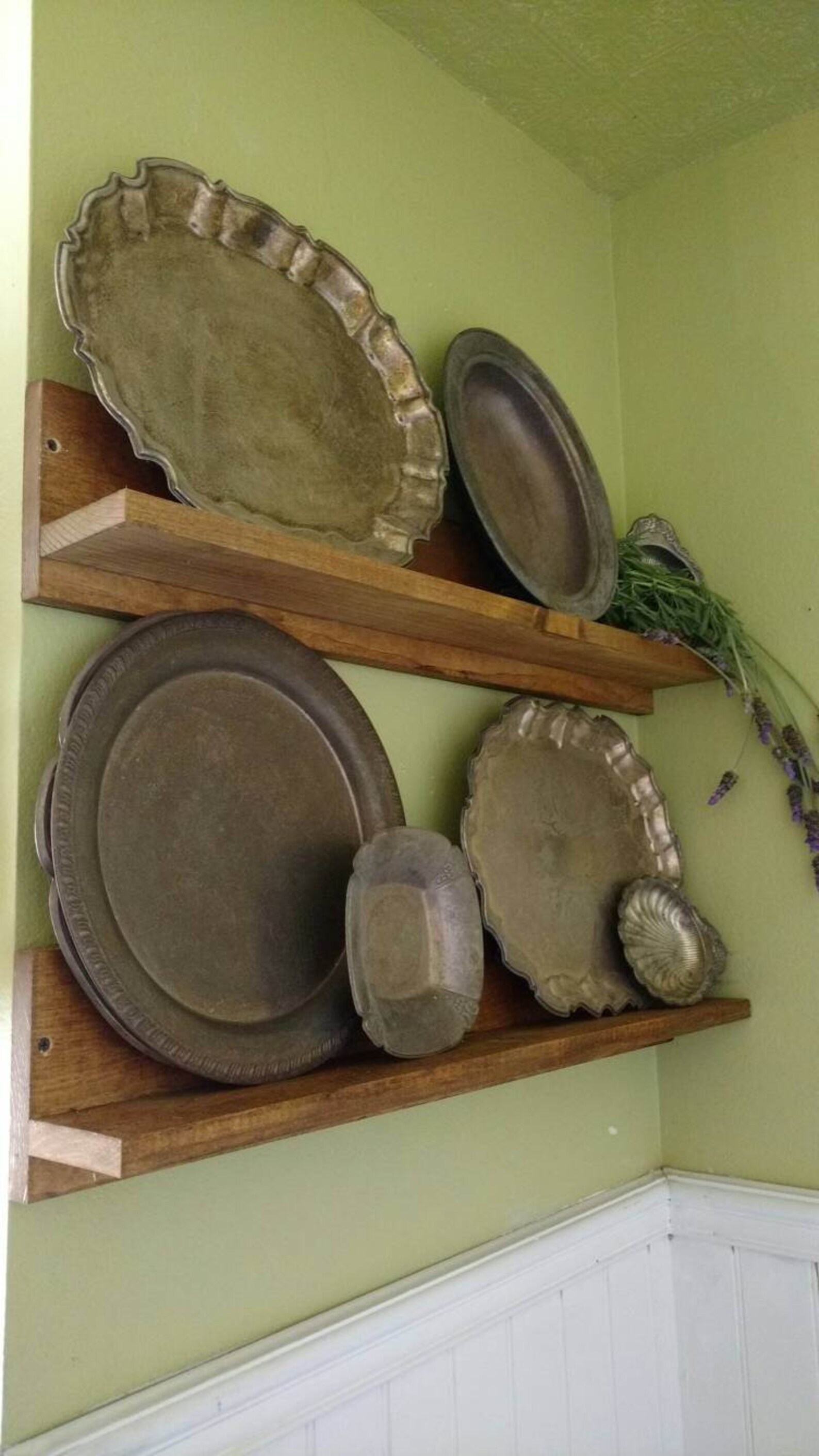 Rustic Wooden Picture Ledge Shelf Rustic Home Decor Gallery Etsy