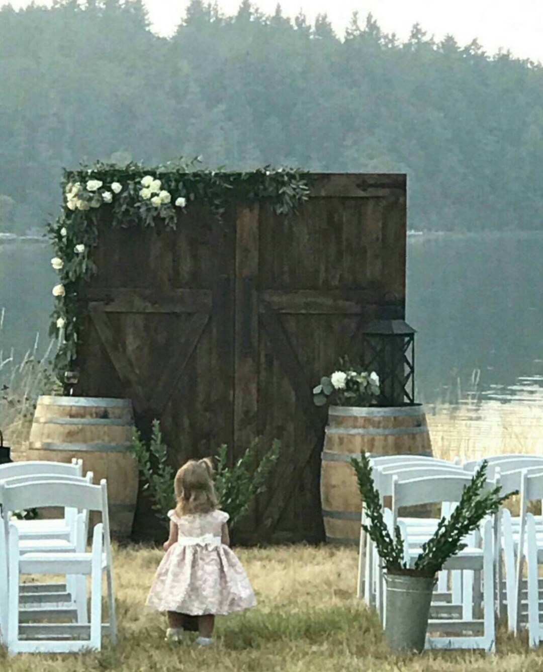 Barn Door Replica Rustic Backdrop Wedding Ceremony Backdrop Etsy