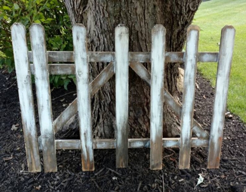 Custom Picket Fence Wall Hanging Rustic Wood Fence Decor Etsy