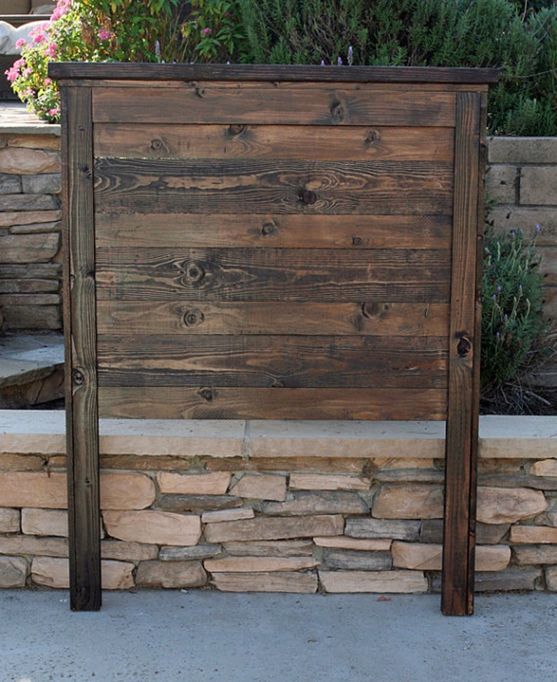Wood Farmhouse Headboard Rustic Queen King Twin Ull Double Etsy