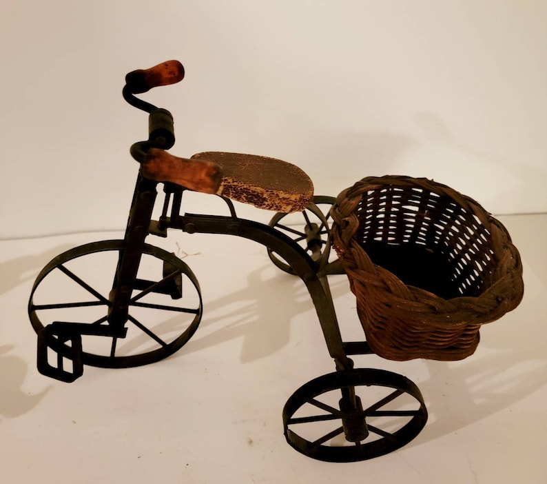 Antique Doll Size Victorian Tricycle Wicker Basket Made of Etsy