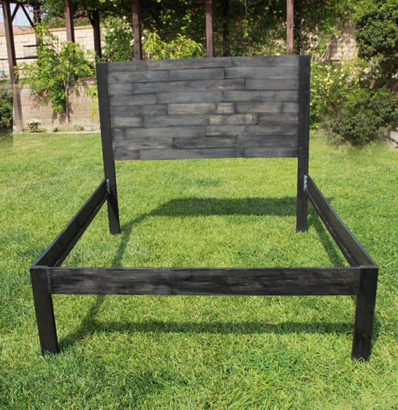 Reclaimed Headboard Footboard and Siderails Platform Bed Etsy
