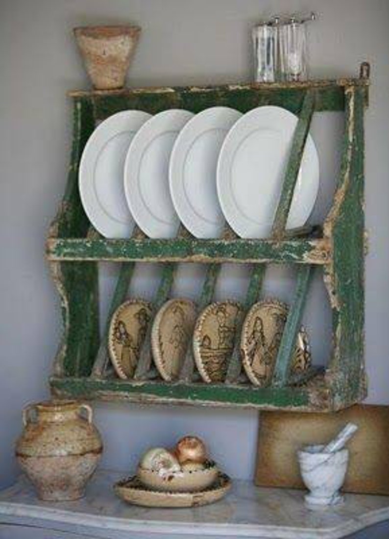 Custom Plate Rack Plate Holder Wall Mounted Plate Shelf French Etsy