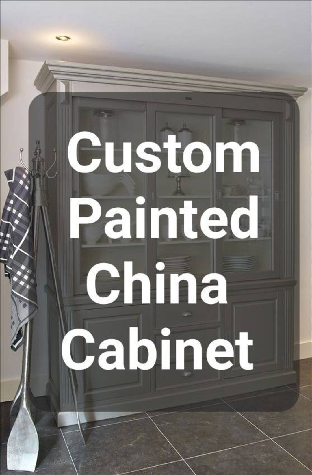 Custom Vintage China Hutch, China Cabinet, Storage, Found by Foo Foo La ...