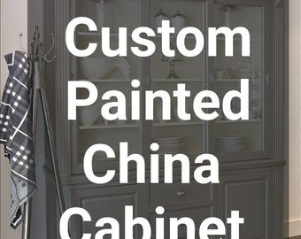 Custom Vintage China Hutch, China Cabinet, Storage, found by Foo Foo La La