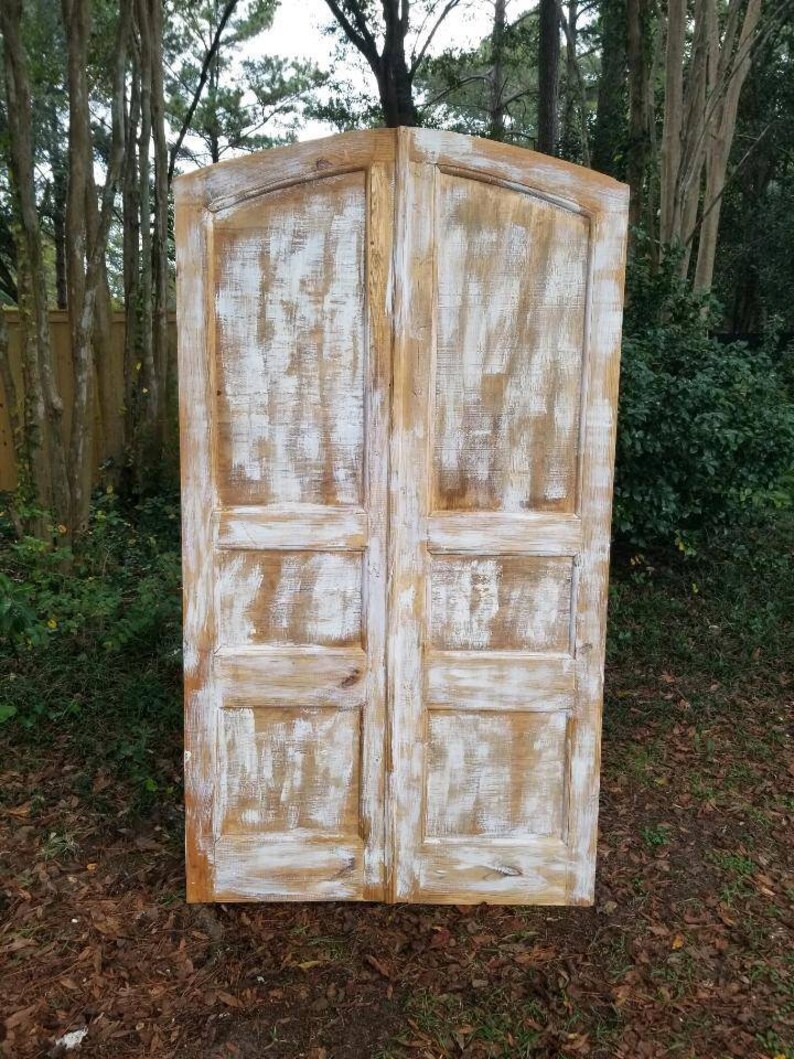 Vintage arch door Replica Vintage double doors Barn Door Etsy