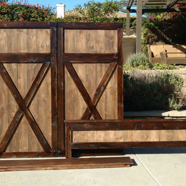 Barn Door Headboard Etsy