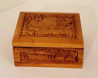 Vintage Wooden Carved Chest Trinket Boxes  charming, vintage, carved chest. Found By Foo Foo La La