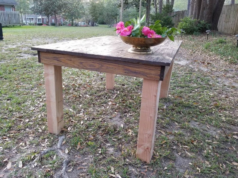 Farmhouse Table Top Only Table Top Slip Cover Rustic Wood Etsy