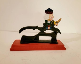 Vintage Iron Nut Cracker, Toy Soldier Nut Cracker trinket, Nutcracker Accessory, Trinket Found By Foo Foo La La