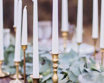 Brass Candlesticks , Brass Candle Holder , Vintage Brass , Boho Wedding, Sold Individually Found By Foo Foo La La