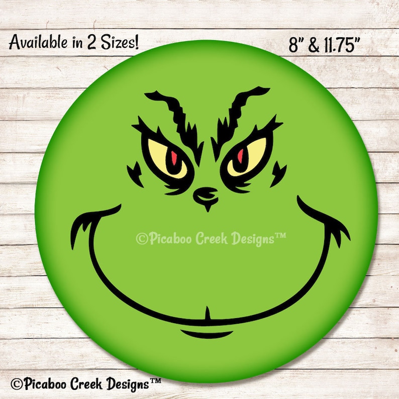 The Grinch Christmas Wreath Signs Mr. Grinch Christmas Etsy