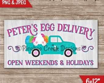 Easter Sublimation Design - Peter Cottontail Wreath Sign - Spring Door Hanger - Printable Image - Downloadable Image - Commercial Use