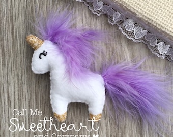 Plushy Unicorn Magnet