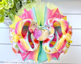 Mixed Fruit Mini 4" OTT Boutique Hairbow