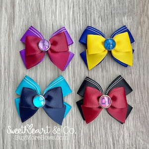 Petite Sailor Guardian Hair Bows~ Mercury, Venus, Moon, Chibi-Moon, Mars, Jupiter, Saturn, Uranus, Neptune, Pluto, SuperS image 4