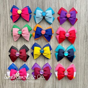 Petite Sailor Guardian Hair Bows~ Mercury, Venus, Moon, Chibi-Moon, Mars, Jupiter, Saturn, Uranus, Neptune, Pluto, SuperS image 10