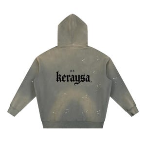 Vintage Washed Frayed Fleece Hoodie image 4
