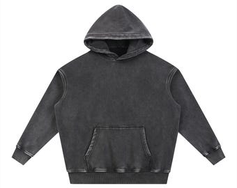 Snow Wash Fleece Oversize Hoodie