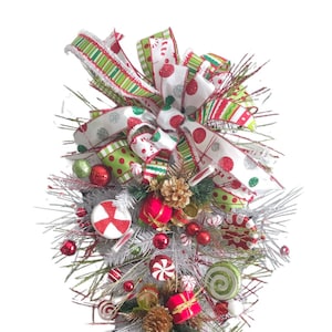 Candy Swag, Winter Door Hanger, Christmas Wreaths & Swags, Christmas Decorations, Christmas Wreath for Front Door, Winter Wreath