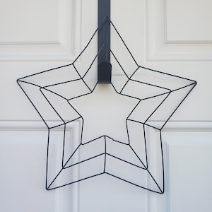 15x15 Star Wreath Form, Star Wreath, Metal Door Hanger,  DIY Wreath Form, Wreath Frame, Star Shaped 3D Metal Wreath Form, Star Shaped