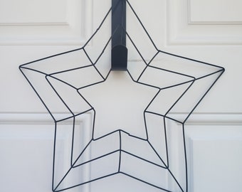 15x15 Star Wreath Form, Star Wreath, Metal Door Hanger,  DIY Wreath Form, Wreath Frame, Star Shaped 3D Metal Wreath Form, Star Shaped