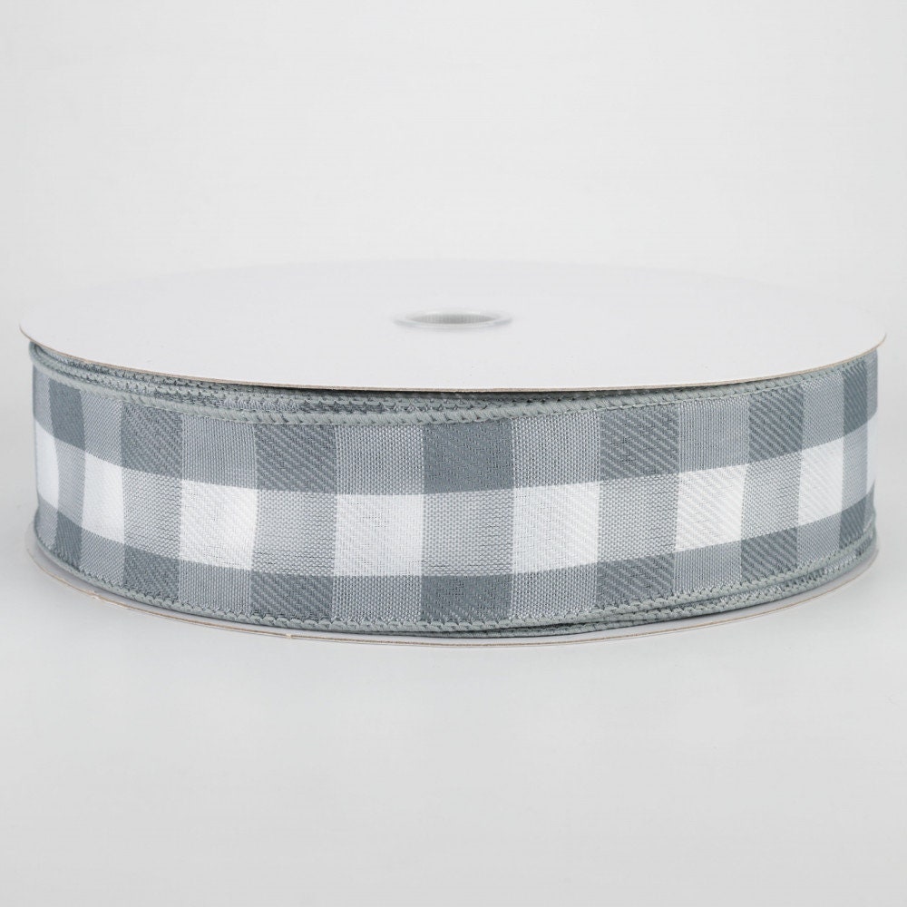 Beautiful 1.5 Inch Wired Plaid Ribbon in Gray & White - 5 Yards Perfect For  Bows, Wreaths, Decorating, Wrapping, Hairbows, Farmhouse - Yahoo Shopping