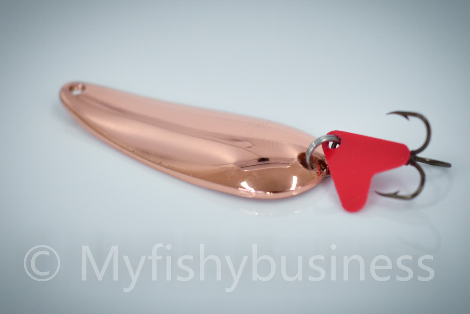 Copper Fishing Spoon Etsy