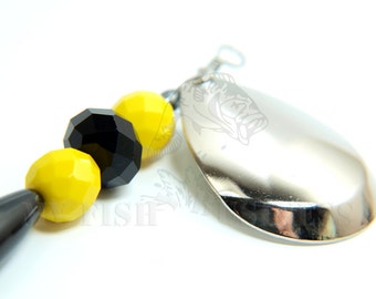 Fishing Lure Black and Yellow