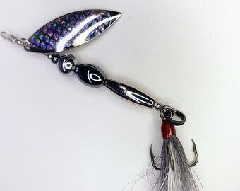 Silver and Black Fishing Lure