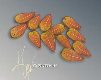 One Dozen Tiger Lily Leaves