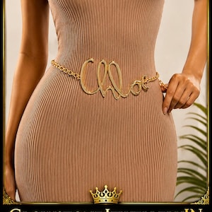Chloe Chain Belt - Etsy display picture 1