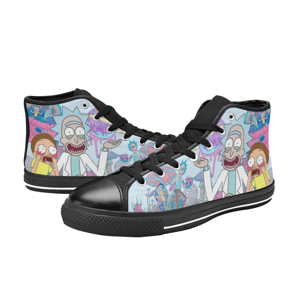 Discover Rick and Rickandmorty High Top Shoes Sneakers, Birthday Gift for Him Her