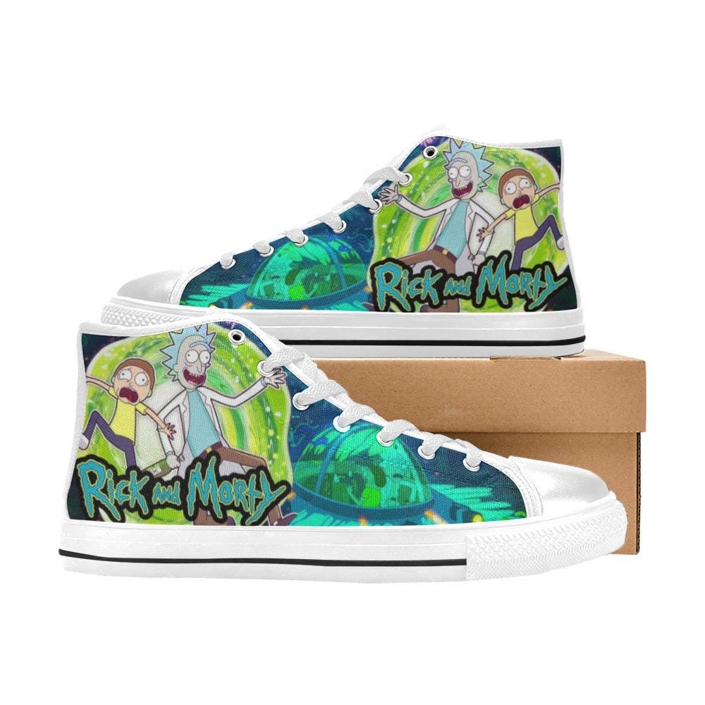 Discover Rick and Rickandmorty High Top Shoes Sneakers, Birthday Gift for Him Her