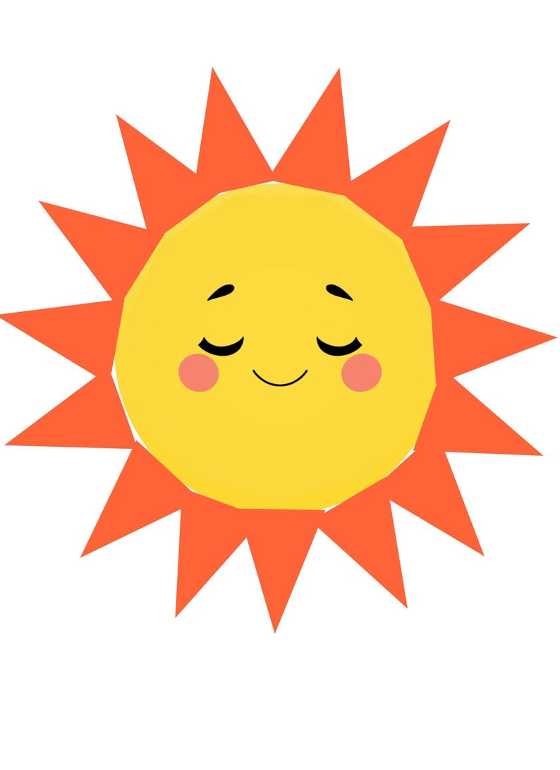 3D Sun Rainbow Chain Craft Template | Kids Paper Activity (digital ...
