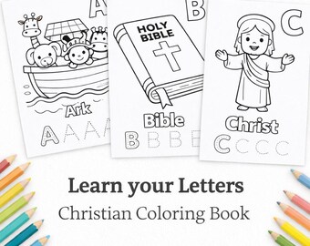 Learn to Write Your Letters ABCs Christian Coloring Book for Children & Toddlers