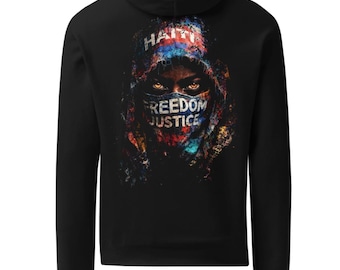 Haïti Freedom Justice grafische hoodie – Champion Double Dry®-sweater