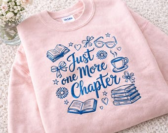 Embroidered Love Books Sweatshirt, Book Lover Shirt, Bookish Valentine Gift, Reading Sweatshirt, Librarian Gift