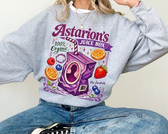 Astarion Juice Box Shirt, Funny BG3 Fan Sweatshirt, Baldur’s Gate Inspired Tee, Dark Humor Vampire Gamer Gift