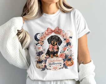 Dachshund Halloween PNG Sublimation Digital Download, Cute Spooky Dog Design, Fall Wiener Dog Social Club Art, Dog Mom Gift