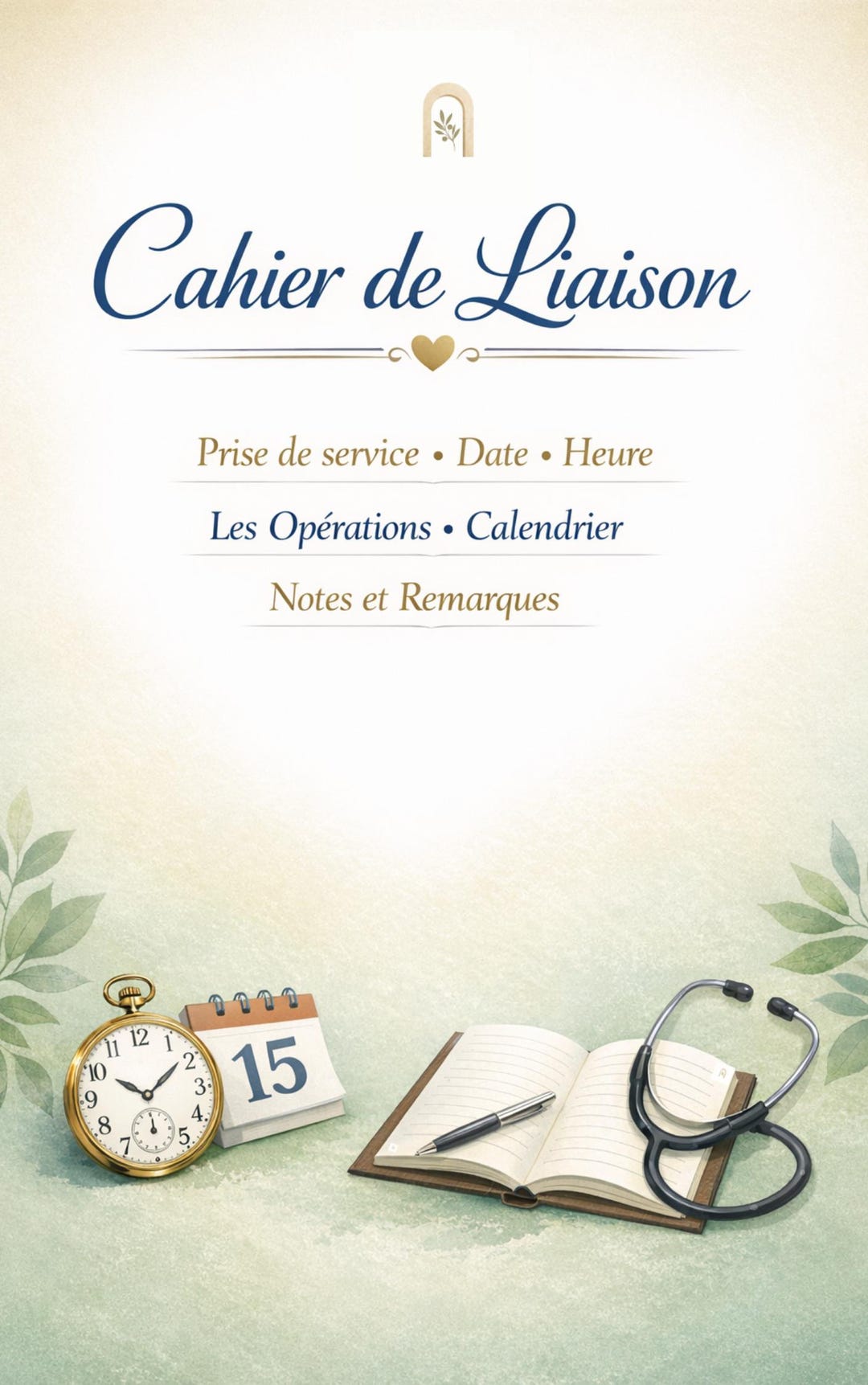 Institutional Notebook Professional Communication Log PDF – Home Care & Institutional Care ...