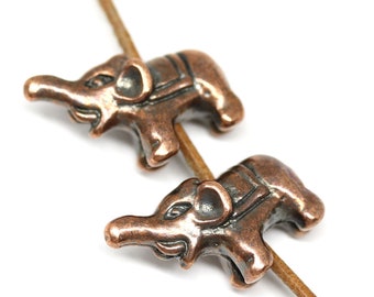 Lot De 4 Breloques Vintage En Métal Plaqué Or - Chien, Cochon, Cheval, Éléphant