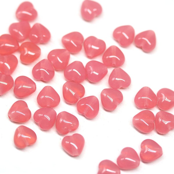 Pink Glass Beads Etsy