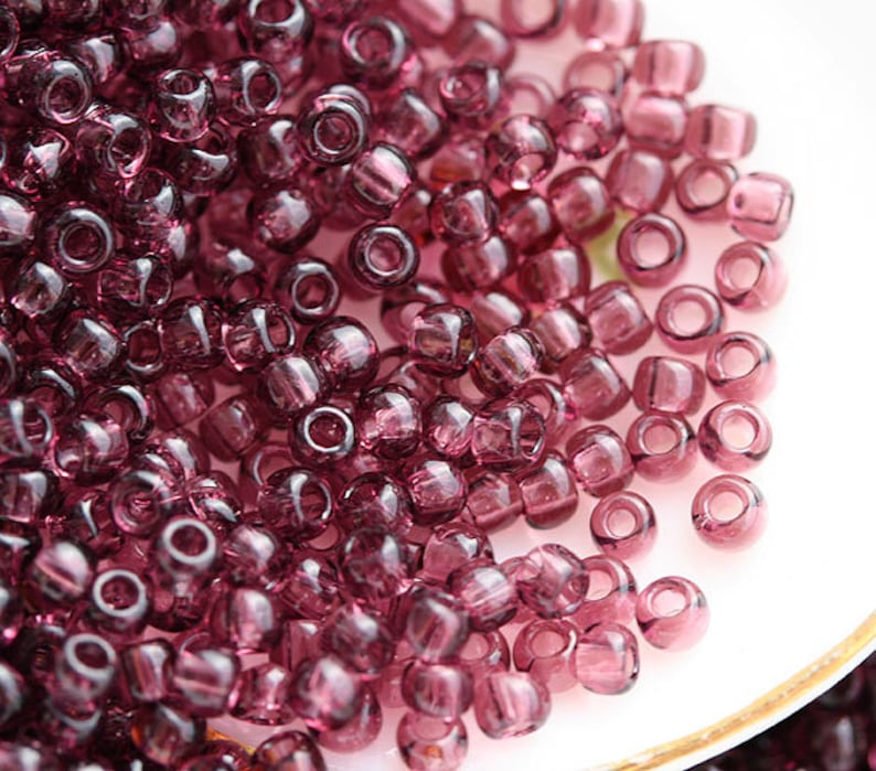 S072 10g Matte purple TOHO seed beads size 110 Transparent Frosted Medium Amethyst N 6BF