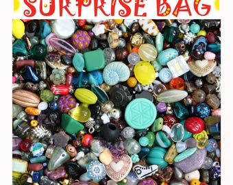Czech Glass Bead Mix: 20g Jewelry Making Surprise Bag