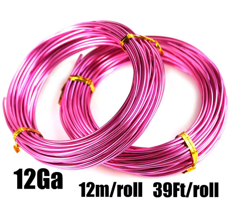 12 Gauge Wire 2mm Thick Hot Pink Aluminum Craft Wire Bright - Etsy