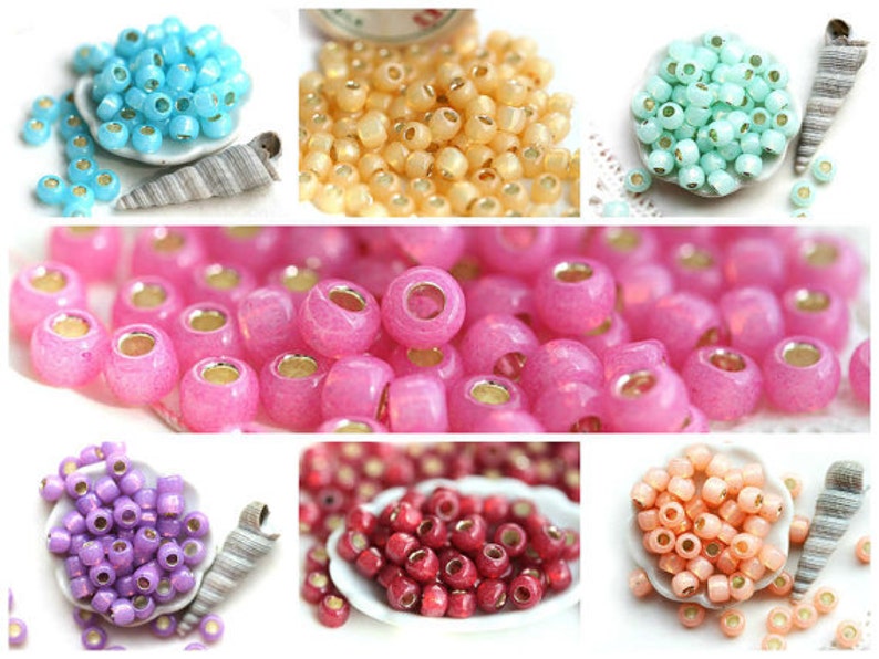 yellow round japanese glass rocailles 10g Yellow TOHO seed beads size 110 Opaque Sunshine N 42B S1175