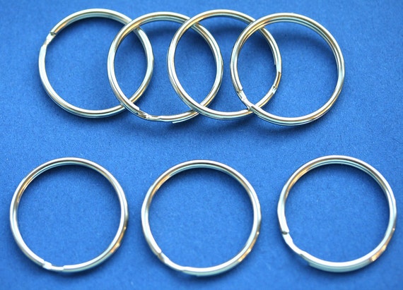 20 Pieza 4 Tilos 925 Anillos De Salto Divididos De Plata Terlina Al Doble Bucle Anillos Redondos