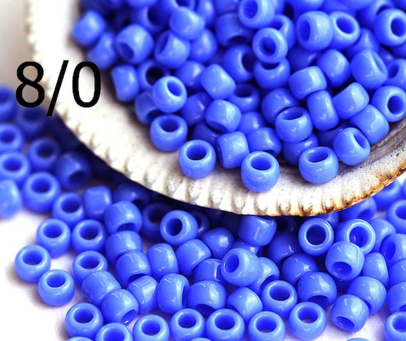 10g Opaque Periwinkle Blue TOHO Seed Beads 8//0-48L
