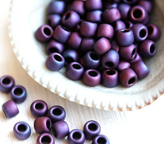 S072 10g Matte purple TOHO seed beads size 110 Transparent Frosted Medium Amethyst N 6BF